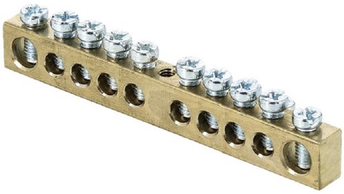 Шина EKF PROxima PEN "земля-ноль" 6х9мм 10/1 10 групп крепление по центру картинка 